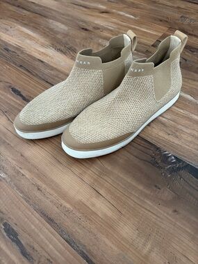 Cole Haan women’s  Knit Slip-On Sneakers in Beige/Tan